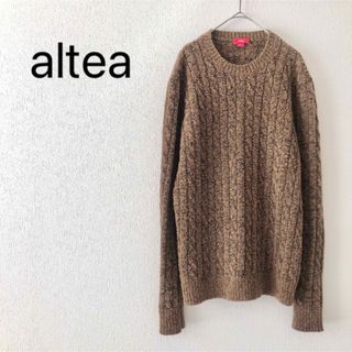 アルテア(ALTEA)のアルテア 【美品】 イタリア製 ラウンドネックニット セーター(ニット/セーター)