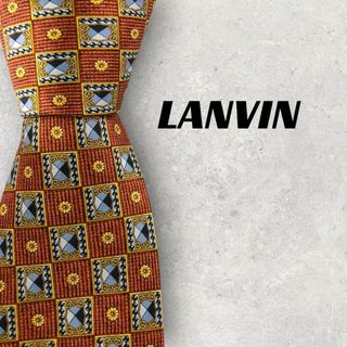 ランバン(LANVIN)の【5531】美品！LANVIN　ランバン　ネクタイ　オレンジ系(ネクタイ)