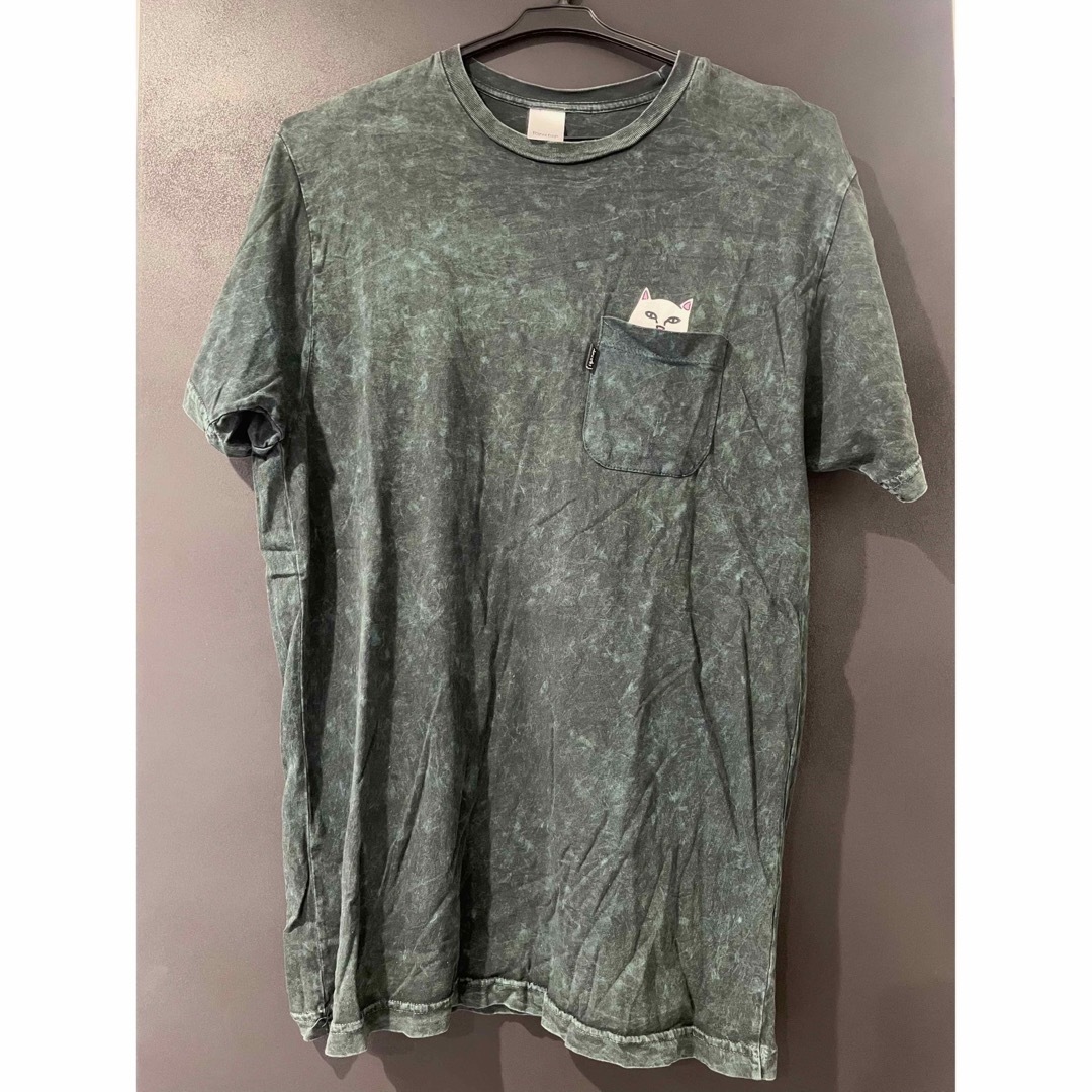 RIPNDIP(リップンディップ)のRIPNDIP メンズTシャツ　モスグリーン　LARGE メンズのトップス(Tシャツ/カットソー(半袖/袖なし))の商品写真