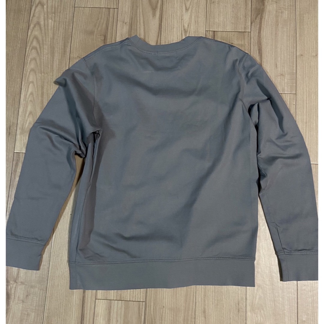 Calvin Klein(カルバンクライン)のカルバンクライン　ブランド刺繍ロゴ  トレーナー　グレー　M メンズのトップス(Tシャツ/カットソー(七分/長袖))の商品写真