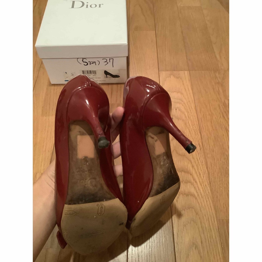 Christian Dior - ディオール オープントゥ パンプスの通販 by