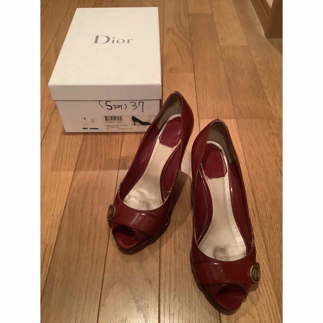 Christian Dior - ディオール オープントゥ パンプスの通販 by