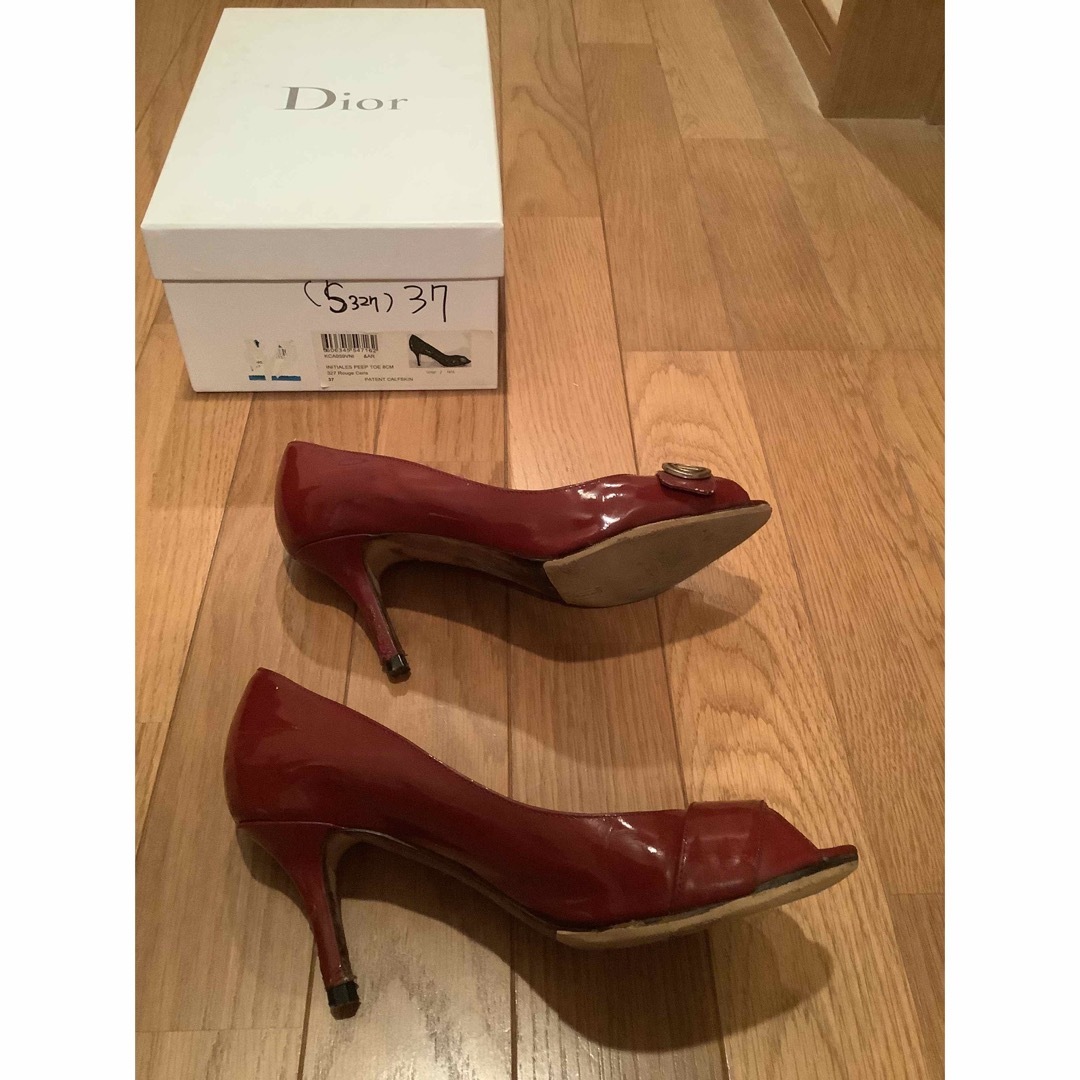 Christian Dior - ディオール オープントゥ パンプスの通販 by