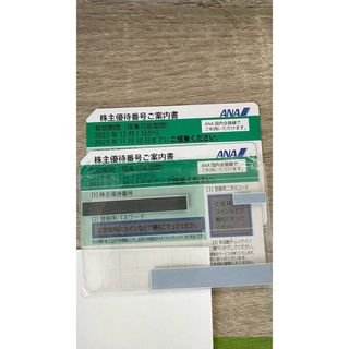 エーエヌエー(ゼンニッポンクウユ)(ANA(全日本空輸))のANA株主優待券　未使用品2枚セット(その他)