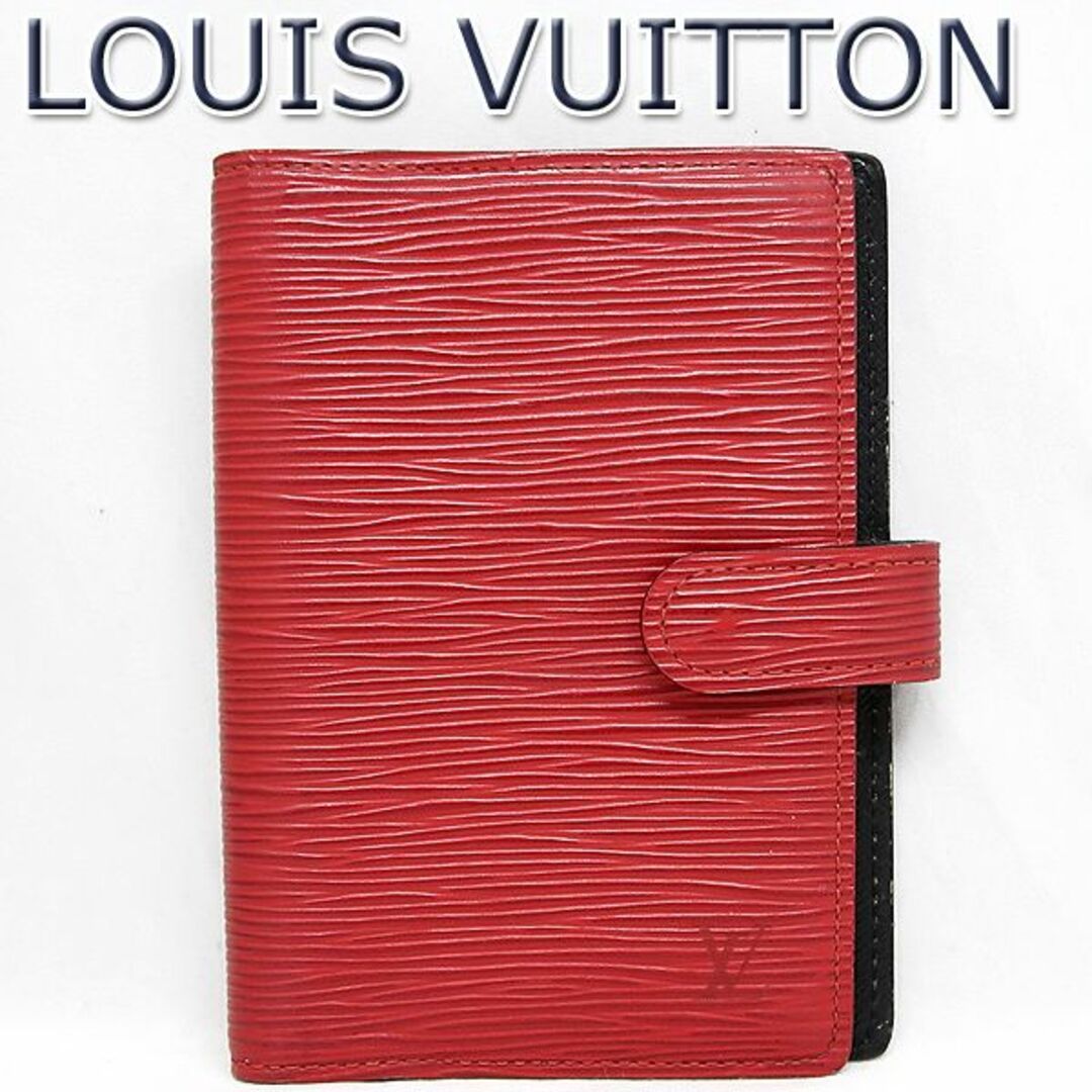 LOUIS VUITTON(ルイヴィトン)のルイヴィトン エピ アジェンダ PM 6穴式 手帳カバー 赤 R20057 レディースのファッション小物(その他)の商品写真