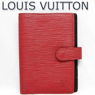 ルイヴィトン(LOUIS VUITTON)のルイヴィトン エピ アジェンダ PM 6穴式 手帳カバー 赤 R20057(その他)