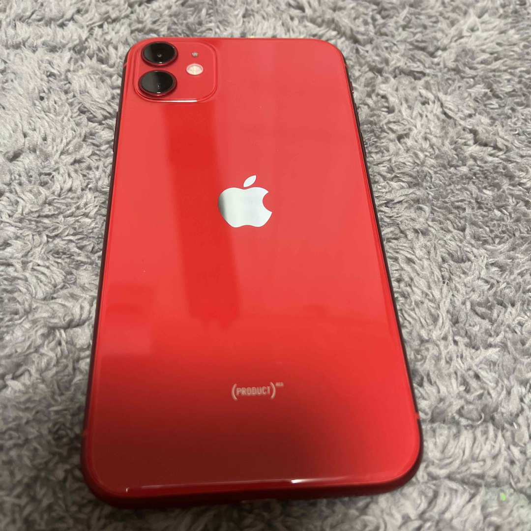 iPhone(アイフォーン)のiPhone11 128GB RED SIMフリー スマホ/家電/カメラのスマートフォン/携帯電話(スマートフォン本体)の商品写真