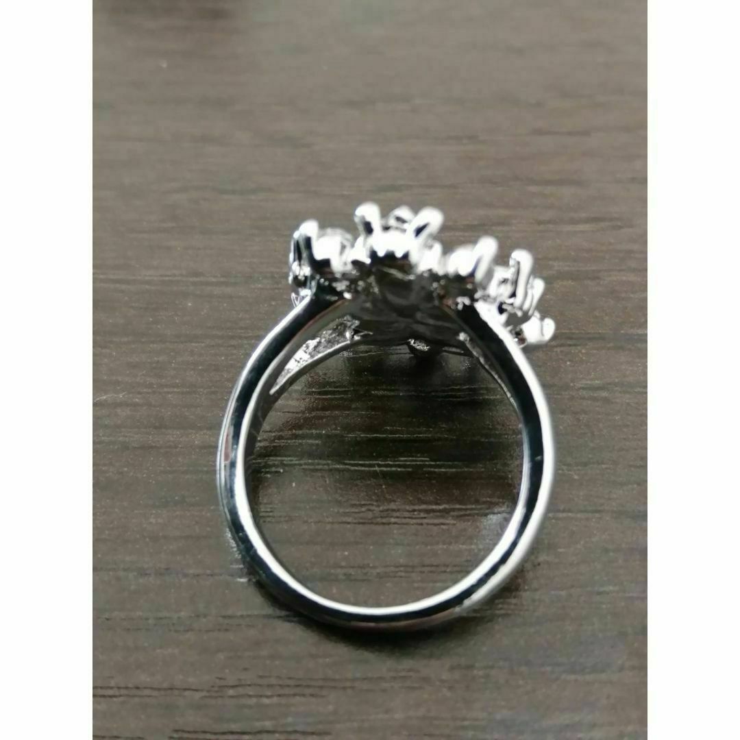 【R110】リング　 メンズ 　レディース　指輪　シルバー　フラワー　花　アクセ レディースのアクセサリー(リング(指輪))の商品写真