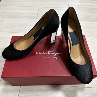 サルヴァトーレフェラガモ(Salvatore Ferragamo)のフェラガモ　ハラコパンプス(ハイヒール/パンプス)