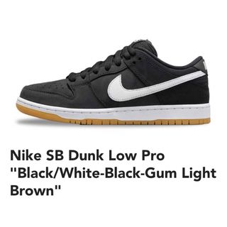 NIKE SB DUNK LOW PRO WHITE/BLACK 29.0㎝