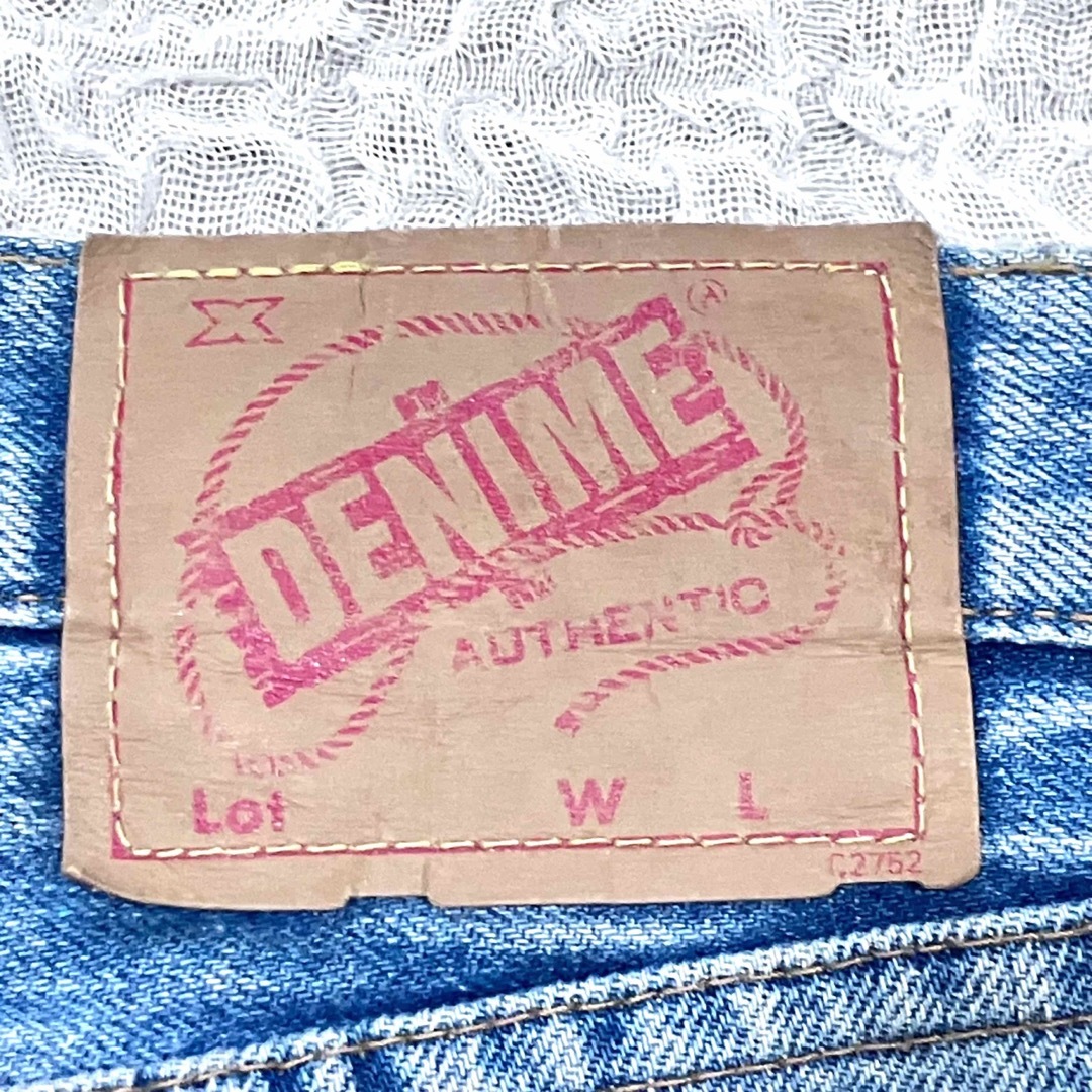 DENIME ドゥニーム　ダメージデニムパンツ　サイズ29 和柄