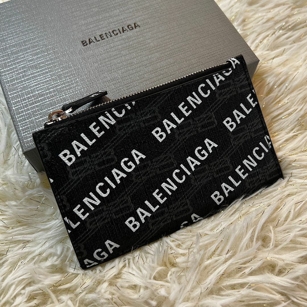 新品・箱付き【BALENCIAGA】コイン＆カードケース Black/White