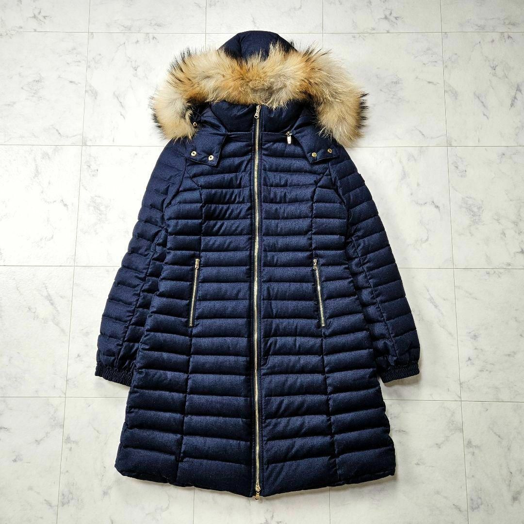 美品】タトラス チマ ダウンコート シルク ウール ロング丈-