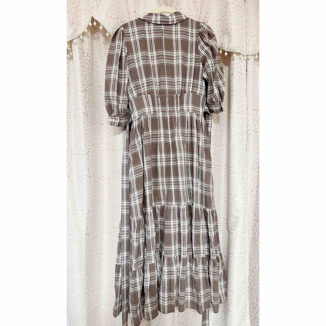 Her lip to(ハーリップトゥ)のherlipto Bergamo Plaid Tiered Long Dress レディースのワンピース(ロングワンピース/マキシワンピース)の商品写真