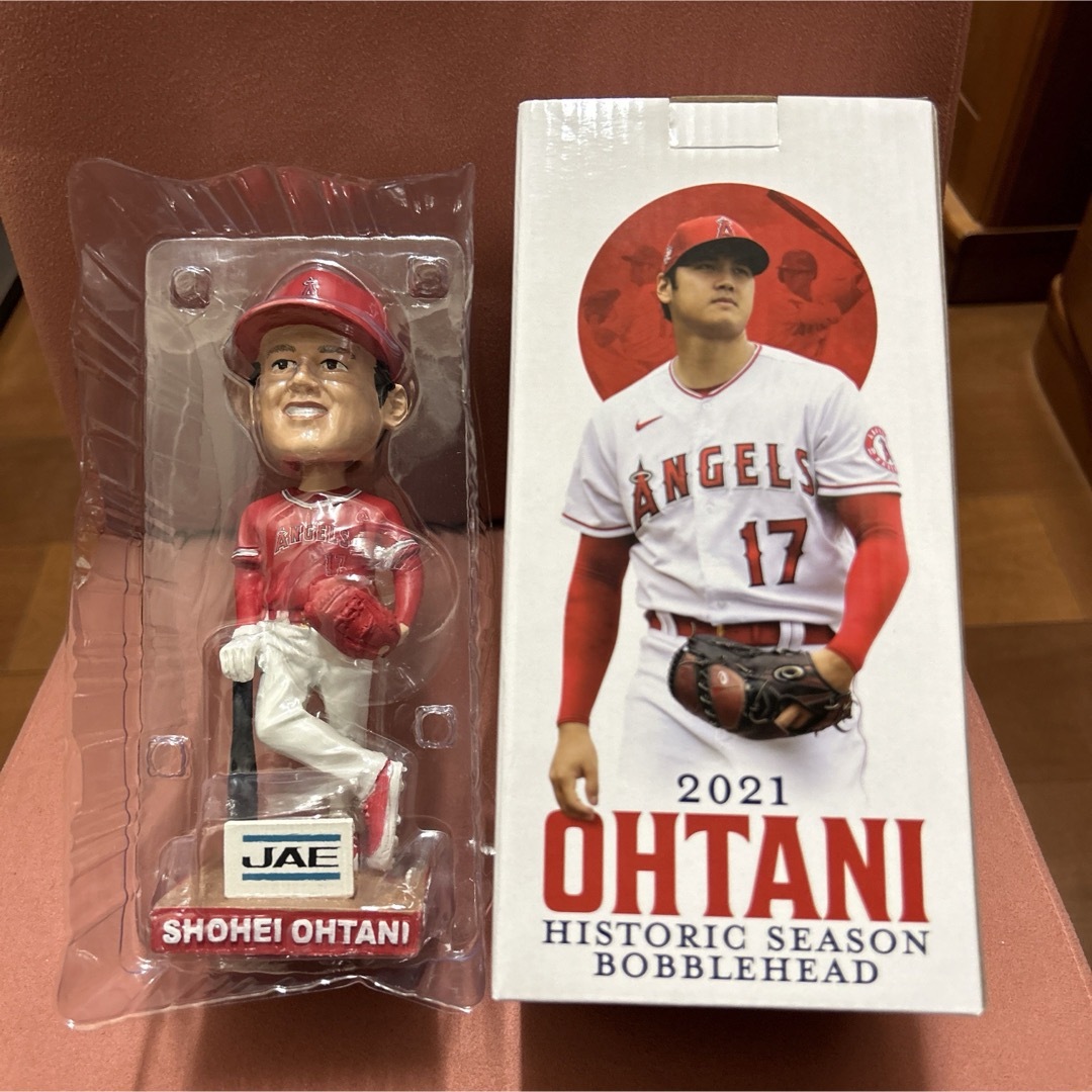 MLB(メジャーリーグベースボール)の大谷祥平　ボブルヘッド　2021年　非売品 エンタメ/ホビーのフィギュア(スポーツ)の商品写真