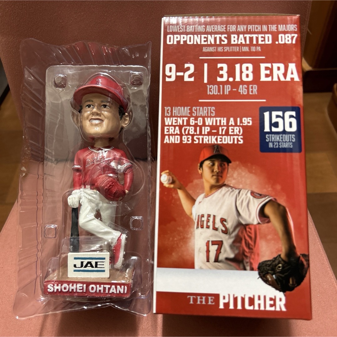 MLB(メジャーリーグベースボール)の大谷祥平　ボブルヘッド　2021年　非売品 エンタメ/ホビーのフィギュア(スポーツ)の商品写真