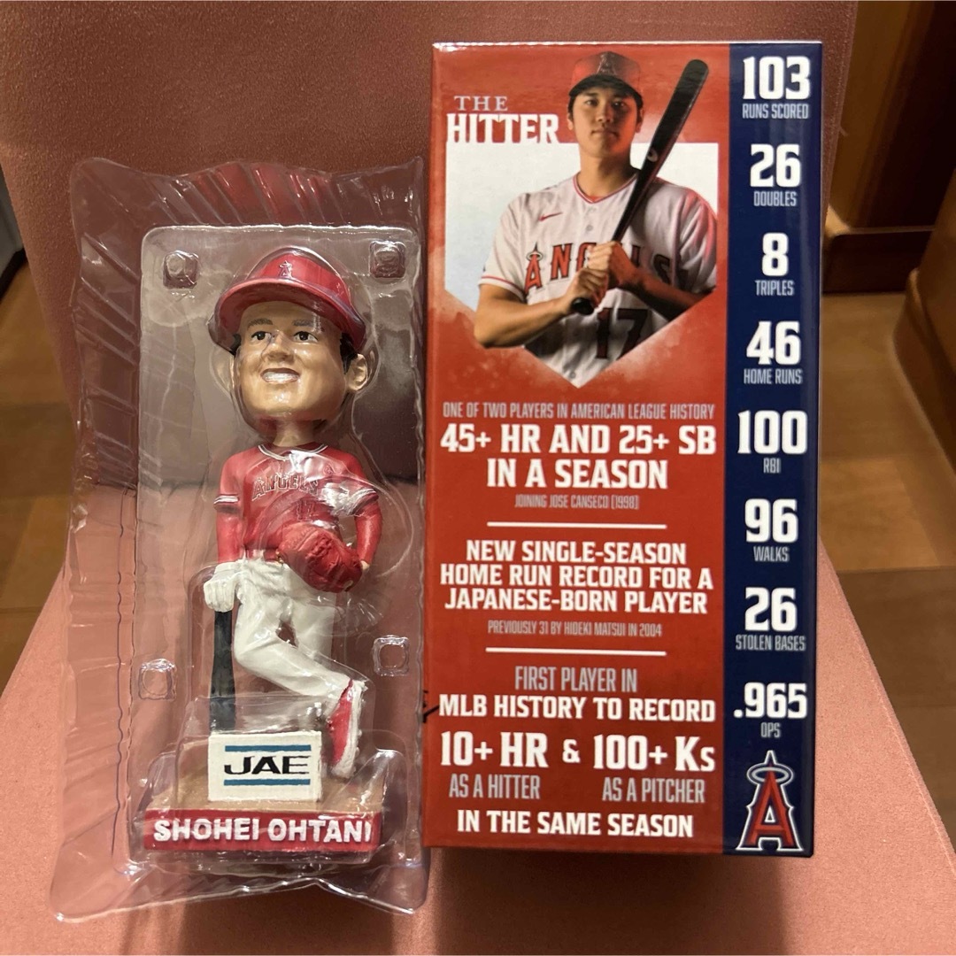 MLB(メジャーリーグベースボール)の大谷祥平　ボブルヘッド　2021年　非売品 エンタメ/ホビーのフィギュア(スポーツ)の商品写真