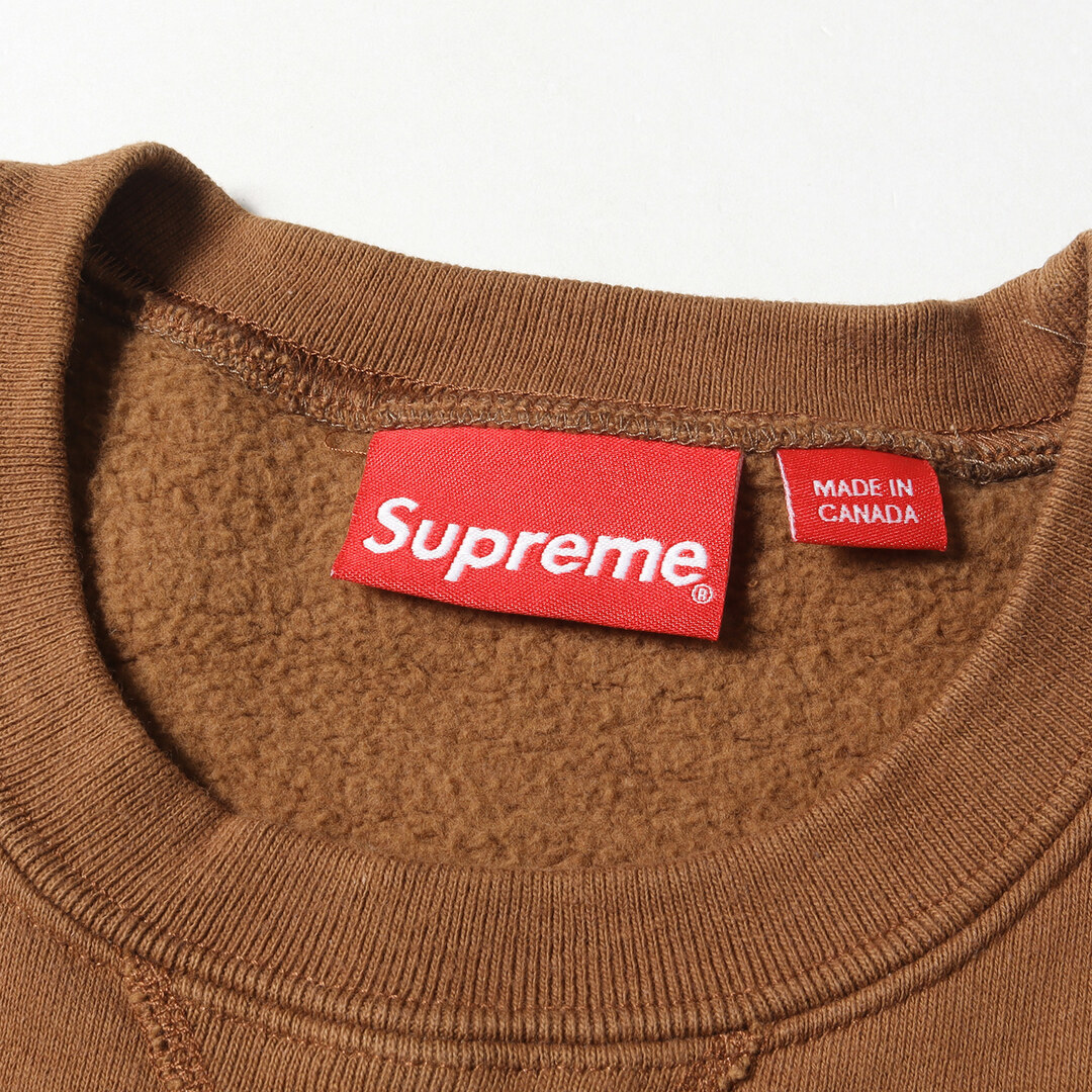 Supreme シュプリーム スウェット サイズ:M 17AW ブランドロゴ刺繍 パネル スウェットシャツ Zig Zag Stitch Panel Crewneck ラスト トップス トレーナー【メンズ】