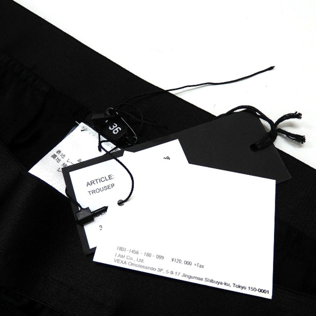 アンドゥムルメステール 18SS レーヨンサテン ラップデザインパンツ 36 黒 アンドゥムルメステール 18SS レーヨンサテン ラップデザインパンツ 36 黒