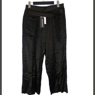 アンドゥムルメステール 18SS レーヨンサテン ラップデザインパンツ 36 黒 アンドゥムルメステール 18SS レーヨンサテン ラップデザインパンツ 36 黒