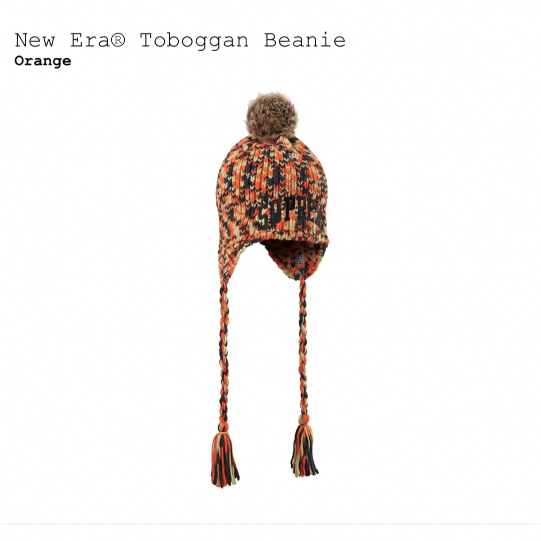 Supreme(シュプリーム)のシュプリーム　New Era Toboggan Beanie　オレンジ メンズの帽子(ニット帽/ビーニー)の商品写真
