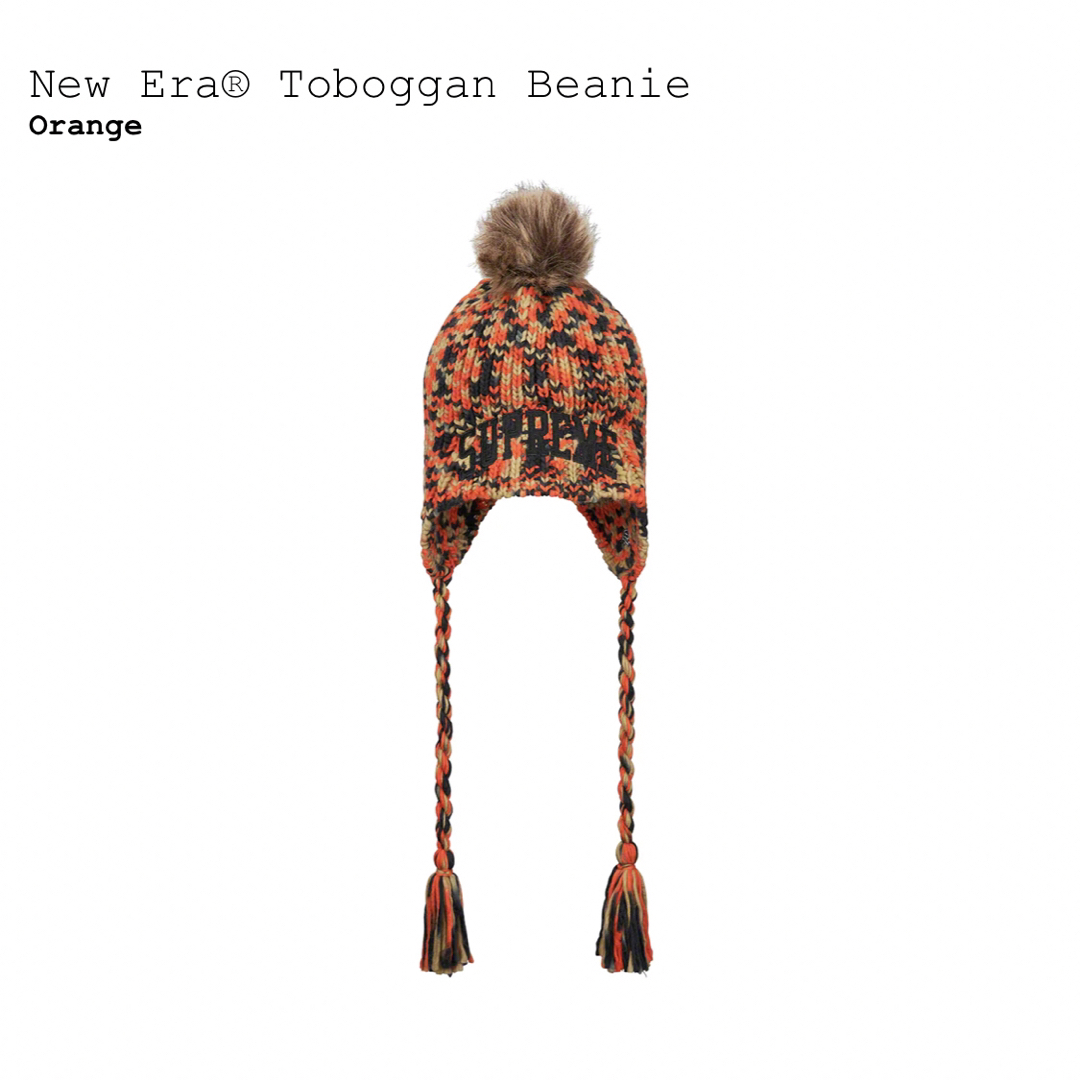 Supreme(シュプリーム)のシュプリーム　New Era Toboggan Beanie　オレンジ メンズの帽子(ニット帽/ビーニー)の商品写真