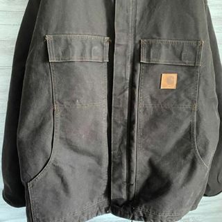 carhartt - 【美品】カーハートトラディショナルコート革ロゴ襟 ...