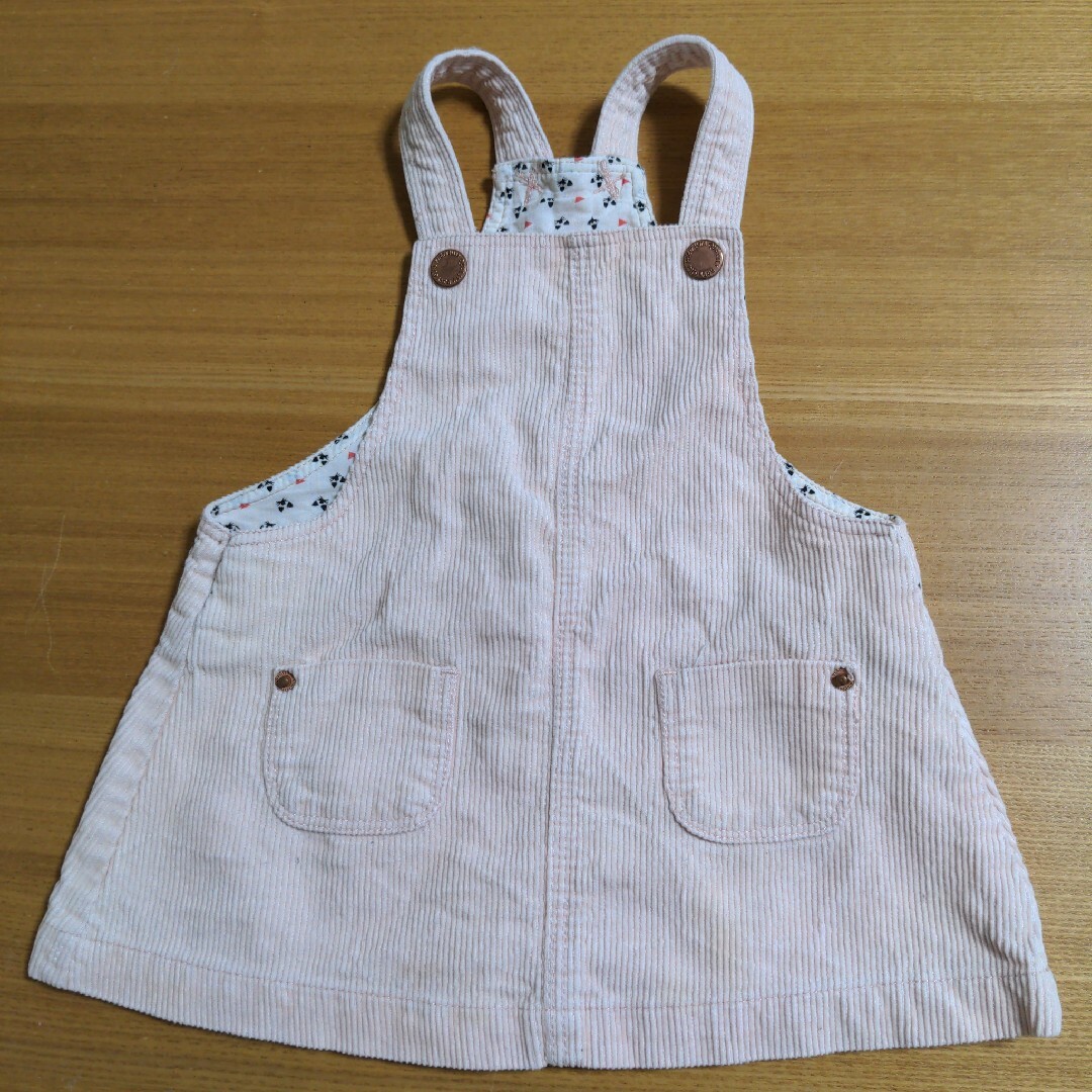 ZARA KIDS(ザラキッズ)のZARA　ワンピース　6/9m74cm　レッグウォーマー付 キッズ/ベビー/マタニティのベビー服(~85cm)(カバーオール)の商品写真