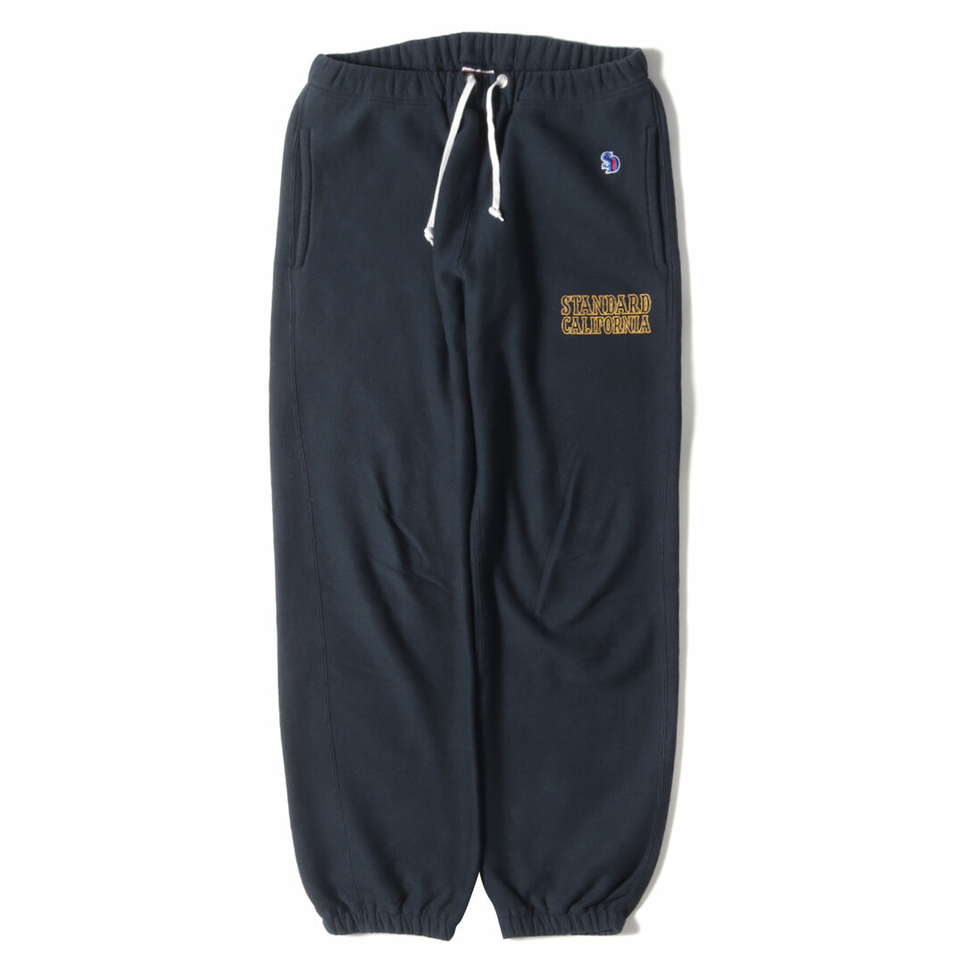 メンズSTANDARD CALIFORNIA スタンダードカリフォルニア パンツ サイズ:M 21AW ロゴ ヘビーウェイト コットンポリ スウェット パンツ SD R.W. Sweat Pants ネイビー 紺 日本製 ボトムス ズボン【メンズ】