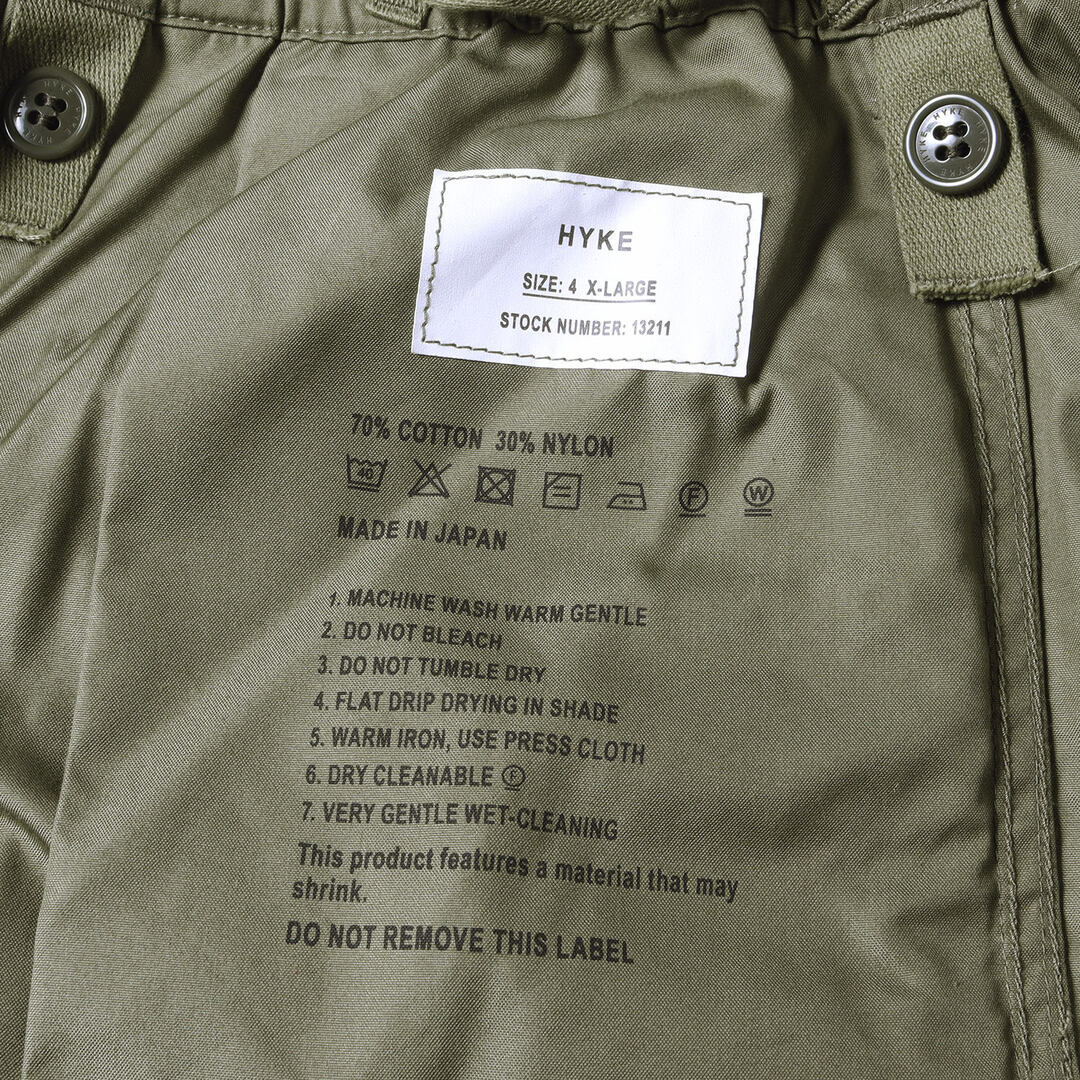 HYKE - HYKE ハイク パンツ サイズ:4 XL 21AW コットンナイロン サテン