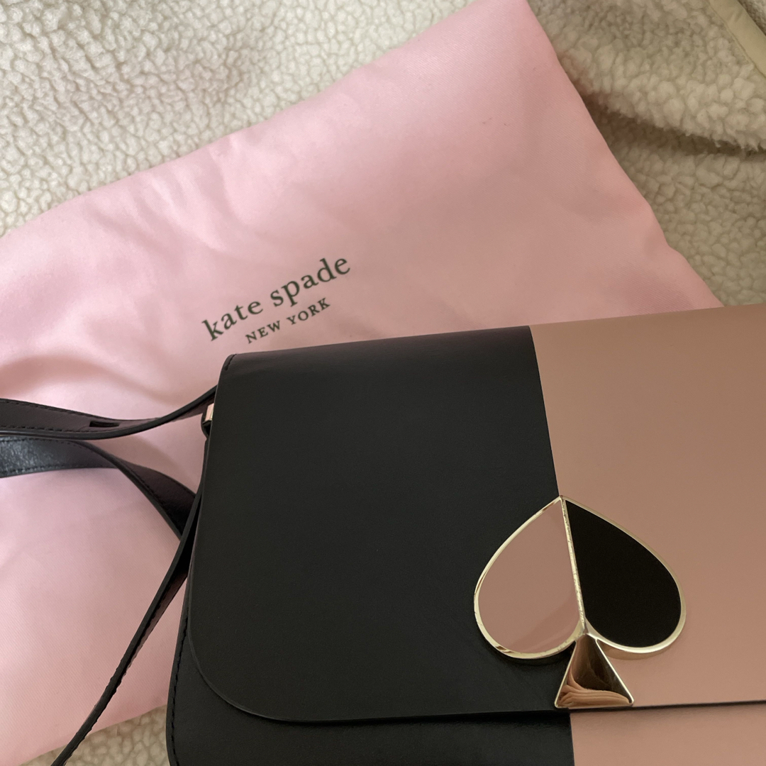 Kate spade ニコラ バイカラー スモール フラップ ショルダー 美品