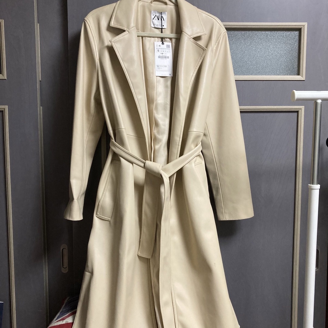 ZARA - 新品未使用/Zara フェイクレザーロングコート