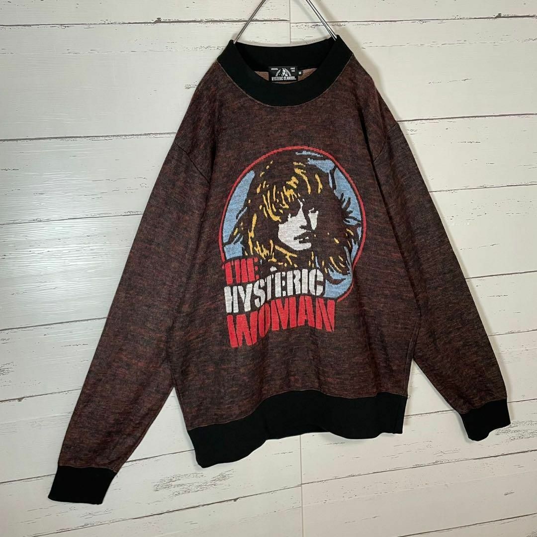 HYSTERIC GLAMOUR(ヒステリックグラマー)の【希少モデル】ヒステリックグラマー☆ヒスガール入りスウェットニット 入手困難 メンズのトップス(ニット/セーター)の商品写真