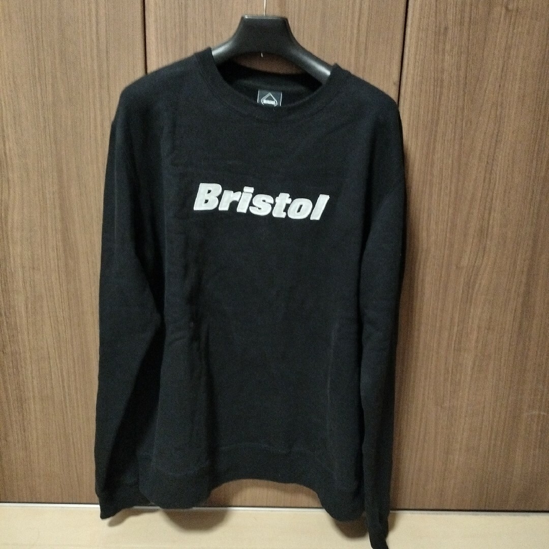 FCRB 23AW SIDE LOGO CREWNECK SWEAT 黒Sサイズ