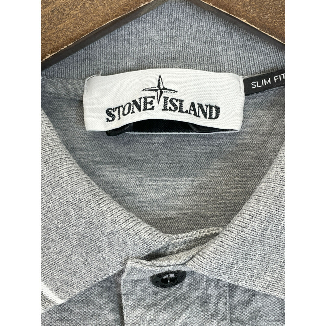 STONE ISLAND(ストーンアイランド)のストーンアイランド 101522S18 グレー 鹿の子 ポロシャツ L メンズのトップス(その他)の商品写真