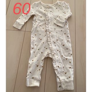 ベビーギャップ(babyGAP)のGAP ♡ハートラメ♡ ロンパース  60(ロンパース)