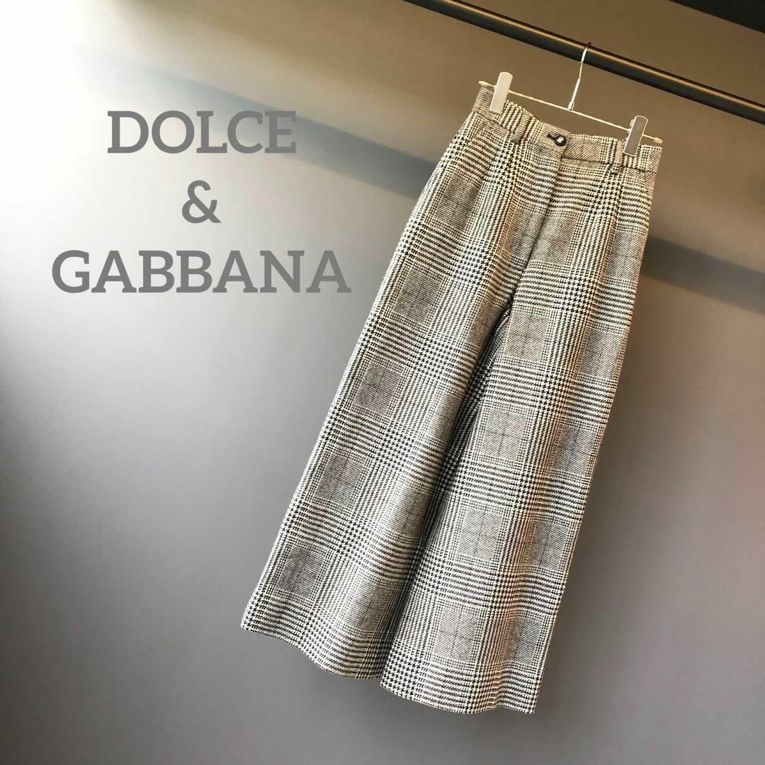 DOLCE&GABBANA(ドルチェアンドガッバーナ)の『DOLCE&GABBANA』ドルチェアンドガッバーナ (36) チェックパンツ レディースのパンツ(バギーパンツ)の商品写真