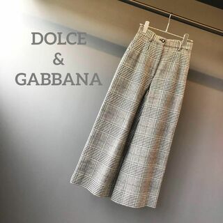 DOLCE&GABBANA - 『DOLCE&GABBANA』ドルチェアンドガッバーナ (36) チェックパンツ