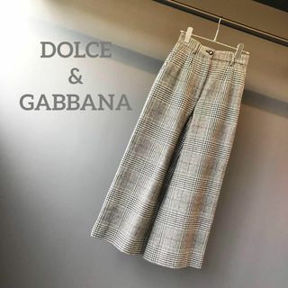 ドルチェアンドガッバーナ(DOLCE&GABBANA)の『DOLCE&GABBANA』ドルチェアンドガッバーナ (36) チェックパンツ(バギーパンツ)