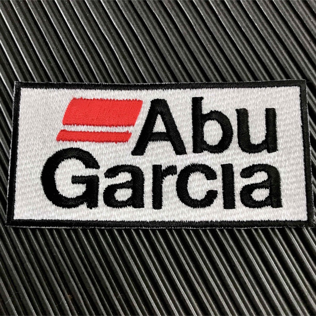 AbuGarcia(アブガルシア)の白 ABU GARCIA アイロンワッペン アブガルシア 釣 フィッシング 19 スポーツ/アウトドアのフィッシング(その他)の商品写真