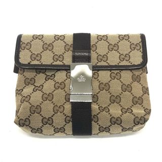 グッチ(Gucci)のグッチ GUCCI ボディバッグ ウエストポーチ 131236 GG カバン ベルトバッグ ウエストバッグ GGキャンバス ベージュ×ブラウン(ボディバッグ/ウエストポーチ)