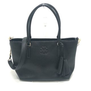 トリーバーチ(Tory Burch)のトリーバーチ Tory Burch チェーン ロゴ 2WAY トートバッグ レザー ブラック(トートバッグ)