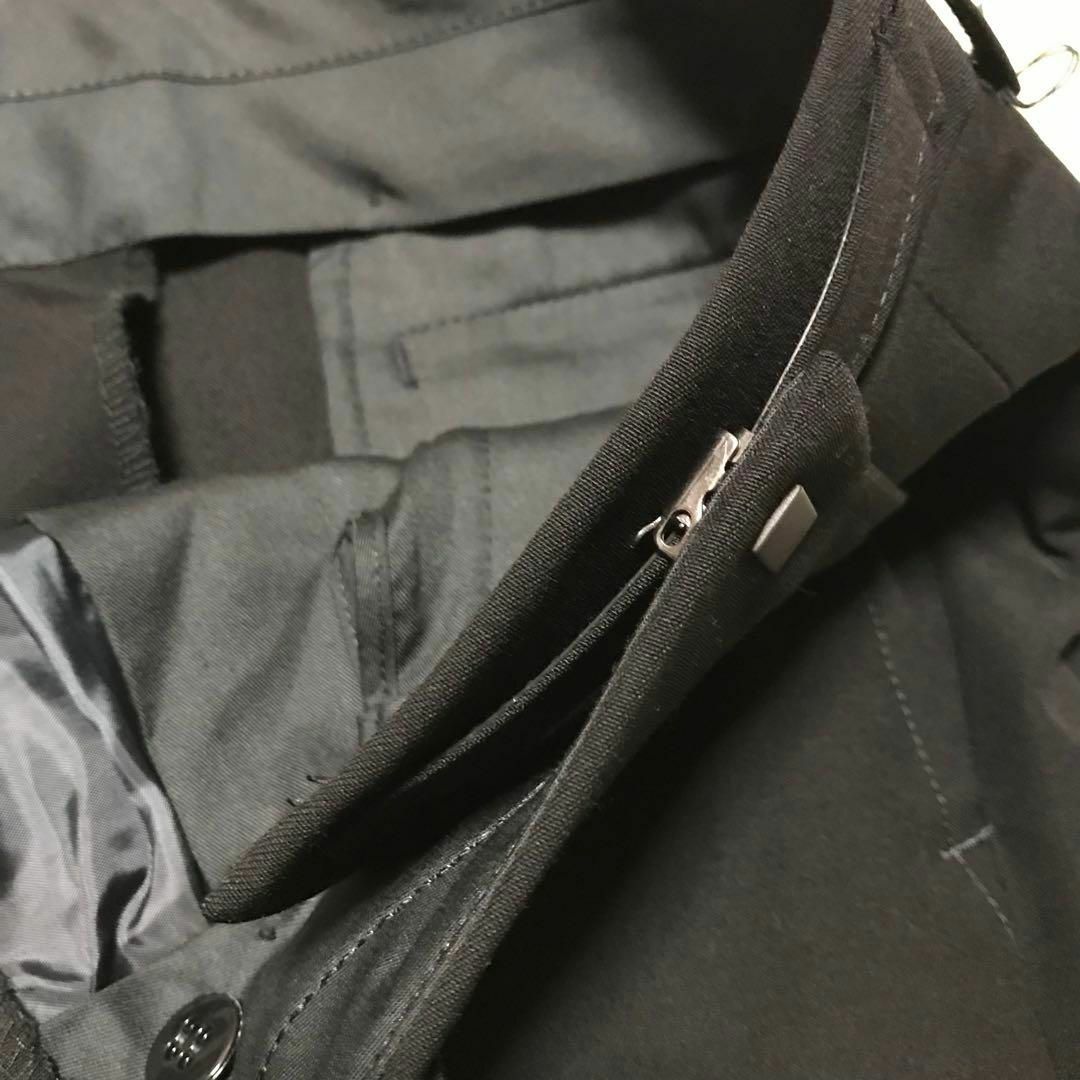 【在庫限り】礼服ダブル　ウエスト調整付き　黒　新品　高級　ゆったり　E932 メンズのスーツ(セットアップ)の商品写真