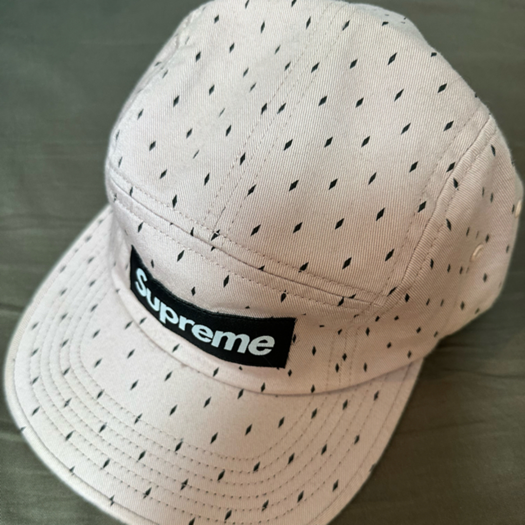 Supreme(シュプリーム)の【中古】Supreme Diamond Camp Cap ドット ピンク  メンズの帽子(キャップ)の商品写真