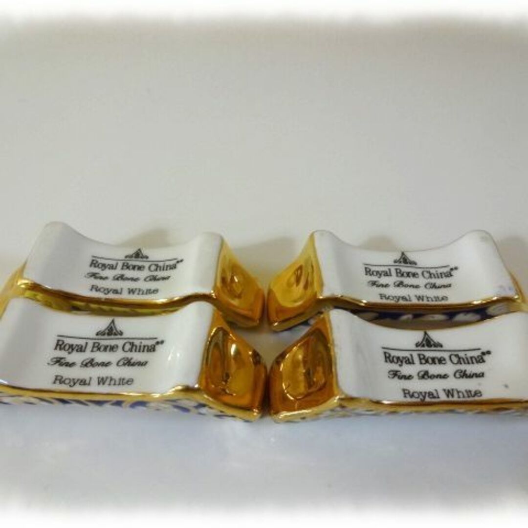 ROYAL BONE CHINA ベンジャロン焼き 箸置き4種セットの通販 by ROYAL BONE CHINA ベンジャロン焼き 箸置き4種セットの通販 by