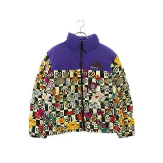 グッチ(Gucci)のグッチ ×ノースフェイス THE NORTH FACE  663757 XAAD0 フラワーロゴ総柄ダウンジャケット メンズ L(ダウンジャケット)