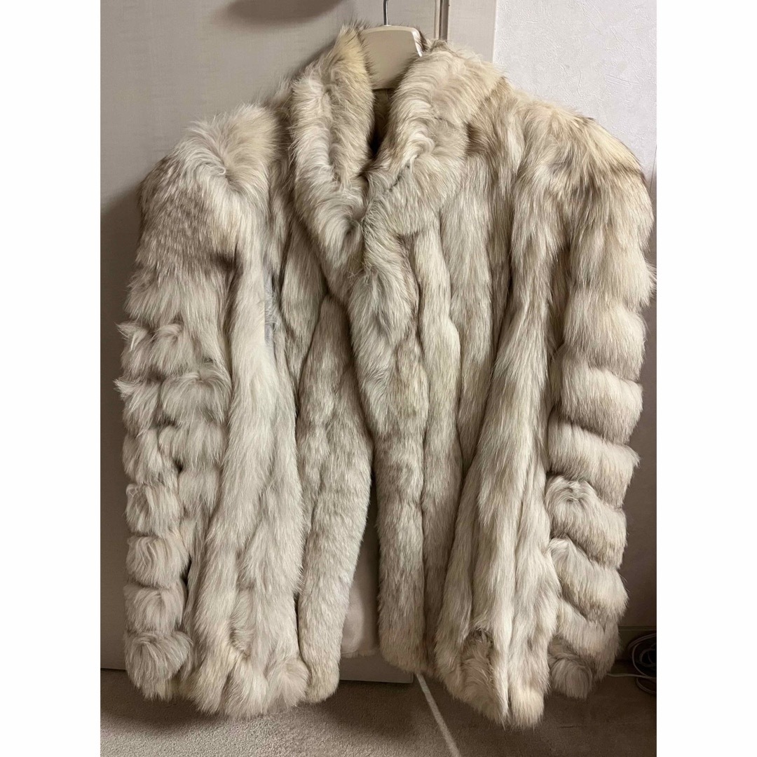 ブルーフォックス毛皮　美品 レディースのジャケット/アウター(毛皮/ファーコート)の商品写真
