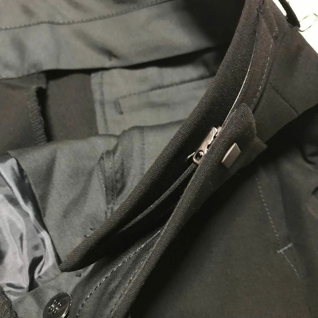 【在庫限り】礼服ダブル　ウエスト調整付き　黒　新品　高級　大きめ　E930