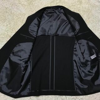 在庫限り】礼服ダブル ウエスト調整付き 黒 新品 高級 大きめ E930の