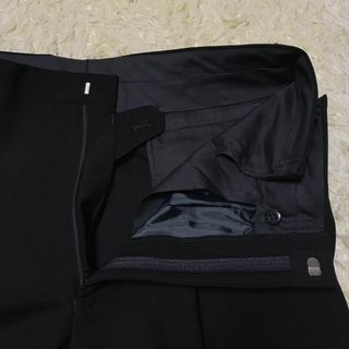 在庫限り】礼服ダブル ウエスト調整付き 黒 新品 高級 大きめ E930の